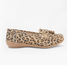 Leopard Leather Loafer - LJ965